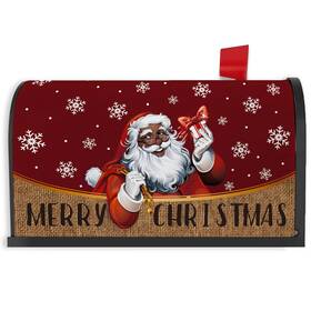 Yarcooly 014679039995 African American Christmas Mailbox Cover Black Santa Claus Letterbox Covers B