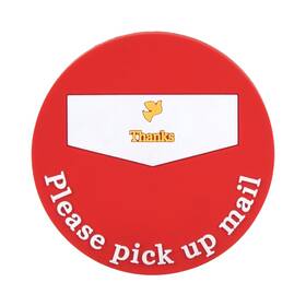 Yjqz-1 Yeebeny Outgoing Flag With Bright Red Background - Please Pick Up Sign 2.36x2.36 Inc