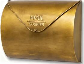 Yielycan 731055111341 Gold Wall Mount Mailbox For Outside Waterproof Metal Mailboxes With Rust-proof