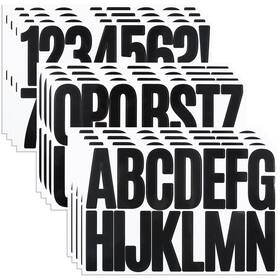Yiktunq Ykq2205250087 3 Inch Letter Number Sticker 188 Pieces Self-adhesive Black