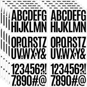 20240422 Ynhay 480 Pcs Waterproof 3 Inch Vinyl Alphabet And Number Stickers - Black