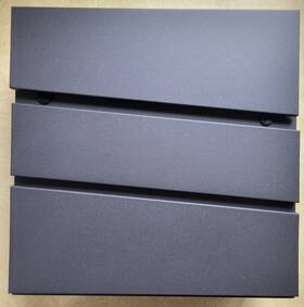 Yoobox 653948219661 Wall Mount Mailbox Large Capacity Wide Slot Metal Post Box Black 11 Inch X