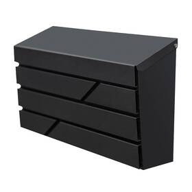 B0ch7v2j26 Yoobox Wall Mount Mailbox For House Outside Large Capacity Drop Box Galvanized R
