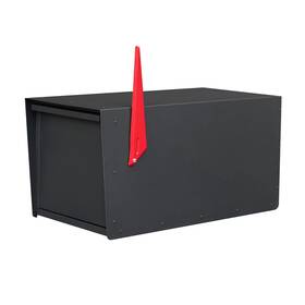 Ma047 Yoobox Modern Postmounted Mailbox Heavy Duty With Flag Weatherproof Mailbo