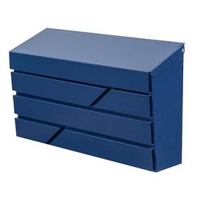 Mb065-blue Yoobox Wall Mount Mailbox For House Outside Large Capacity Drop Box Galvan