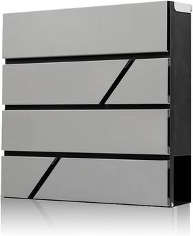 Md025 Yoobox Wall-mount Mailbox With Lock And Keys Drop Box For House Outside Security Stee