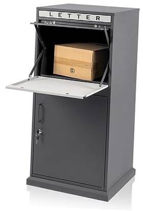 Bg0012bla Yoocabinet Package Delivery Boxes For Outside Extra Large Mailbox Parcel Galvanized