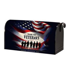 Yopinco 782658690719 Magnetic Mailbox Cover American Flag 18x21 Standard Size 4th Of July Memorial
