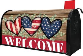 Yovirinto 313092763761 Welcome 4th Of July Independence Day Patriotic Mailbox Covers Magnetic Post Box