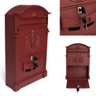 Yqa437745 Matcc Red Mail Box Heavy Duty Letter Mailbox Postal Security