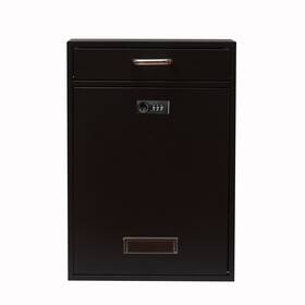 Yulli 852130008216 Wall Mounted Locking Vertical Dropbox Mailbox - Safe And Secure Large Mad
