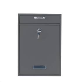 Yulli 852130008322 Wall Mounted Locking Vertical Dropbox Mailbox - Safe And Secure Large Mad