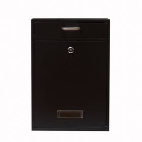 B073fj56ph Yulli Wall Mounted Locking Vertical Dropbox Mailbox - Safe And Secure Large