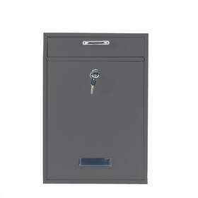 Yulli B0bzqym4tg Wall Mounted Locking Vertical Dropbox Mailbox - Safe And Secure Large
