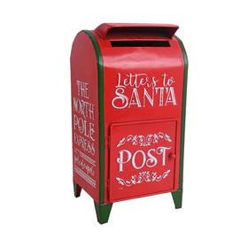 Zxa0220n Z² Belladecor Letters To Santa Mailbox North Pole Post Vintage Decoration C