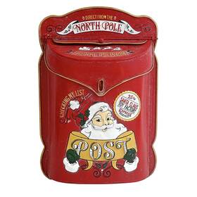 Zxa0295 Z² Belladecor Xmas Letters To Santa Mailbox Christmas Wall Mount Mailboxes For Outs