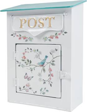 Zha0615 Z Belladecor Mailbox Wall Mount Mailboxes For Outside Vintage Mail Green White