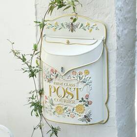 Zha1386 Z Belladecor Mailbox Wall Mount Mailboxes For Outside Vintage Whited