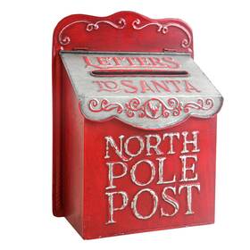Zxa0184n Z Belladecor Xmas Letters To Santa Mailbox Wall Mount Christmas Mail Boxes F
