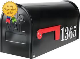Mailbox-1 Zinovo 313106296223 Mailbox Metal Post Mount Mailboxes For Outside Galvanized Steel Waterproof Medi