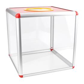 Ka092-zjn-yb Zjivqo Large Transparent Acrylic Donation Box Proposal Organiser Suggestion Dona