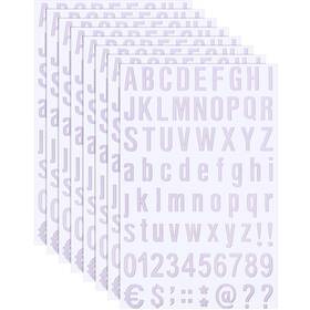 Ms-zonon-3437 Zonon 8 Sheets Self Adhesive Vinyl Letters Numbers Kit Mailbox Sticker