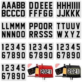 Tw-zonon-26927 Zonon 100 Piece 3 Inch Reflective Mailbox Number Stickers Self Black
