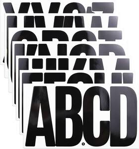 Ynusls25169 Ztxpro 21 Sheets 6 Inch Letter Stickers Self Adhesive Vinyl Capital Alphabet Black