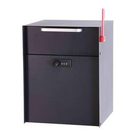 Fq-212 Zuozuoya Post Mount Locking Mailbox With Code Lock - Large Capacity Security Password