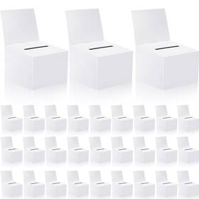 30-red Zzhxkjhky 30 Pack Raffle Boxes Ballot Box Suggestion With Slot 6.5 X 4.5 Inc