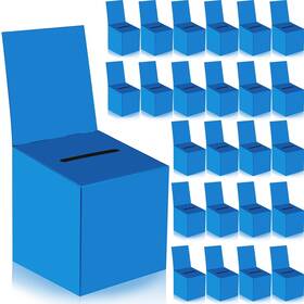 Zzhxkjhky 708436673804 24 Pcs Cardboard Ballot Box 6 X Inch Large Raffle Ticket With Slot