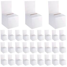 Ka-01 Zzhxkjhky 48 Pack Raffle Boxes Ballot Box Suggestion With Slot 6 X Inch Card