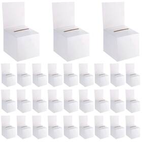 Kai-60 Zzhxkjhky 60 Pack Raffle Boxes Ballot Box Suggestion With Slot 6 X Inch Card