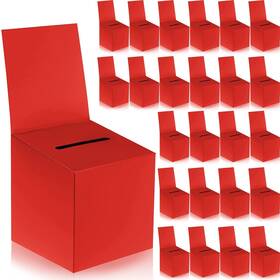 Wa-04 Zzhxkjhky 24 Pack Raffle Boxes Ballot Box Suggestion With Slot 6 X Inch Card