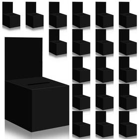 Xy-440 Zzhxkjhky Raffle Boxes Ballot For Fundraising Black 20pcs 6 6inch