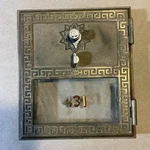 Vintage 1960 Medium U. S. Postal Box Door No. 431 As Is INV-JDJ58. Fixed Price $17.95.
