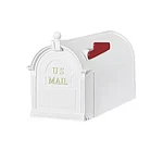 Ambrose White Post Mount Large Plastic Residential Home. Fixed Price $22.99.