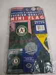 Oakland Athletics Mini Window Flag Mlb Nylon Banner W/ Hanger Nos. Fixed Price $9.99.