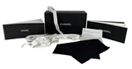 Of 7 Chanel New Auth Empty Sunglasses Box Cloth Booklet Tags Camellia Ribbon. Fixed Price $44.18.