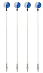 Nuvue 2666 46"-72" Blue White Adjustable Driveway Marker Reflectors Pack. Fixed Price $72.93.