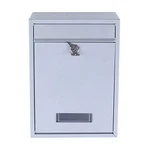 Stainless Steel Letter Post Outdoor Wall Mounted Lockable MAILBOX+2KEYS. Fixed Price $27.61.