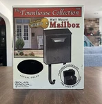 Solar Group Townhouse Collection Black Steel Wall Mount Mailbox Concealed Lock. Fixed Price $12.99.