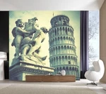 3D Leaning Tower Pisa ZHUA3506 Wallpaper Murals Removable Self-adhesive Ann. Fixed Price $86.21.