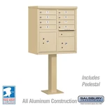 Salsbury Cluster Box Unit With 8 Doors 2 Parcel Lockers -sandstone ,usps. Fixed Price $3153.88.