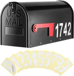Saillong Galvanized Steel Black Post Mount Mailbox - 5 Sets Reflective. Fixed Price $89.99.