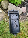 Vtg Griswold Cast Iron Wall Mount Mailbox 106A 105 Erie Pa. Derpy Peek Hole. Fixed Price $179.99.