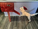 Winter Wonder Lane Light Up Dog & Mail Box Christmas Decor 43 Tall 6 Long. Fixed Price $64.99.