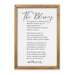 Comurdyo The Blessing Bible Verse Wall Art 16"L X 11"W, (wood). Fixed Price $38.12.