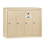 Surface Mounted Vertical Mailbox With Usps Access 4 Doors Sandstone. Fixed Price $489.96.
