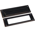 Qcaa Solid Brass Mail Slot 10X3 Venetian Bronze Interior Frame & Screws. Fixed Price $36.00.